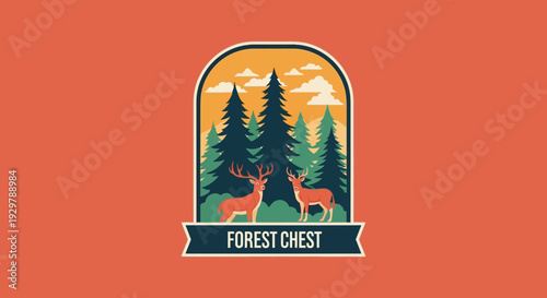 Forest Chest Deer Emblem