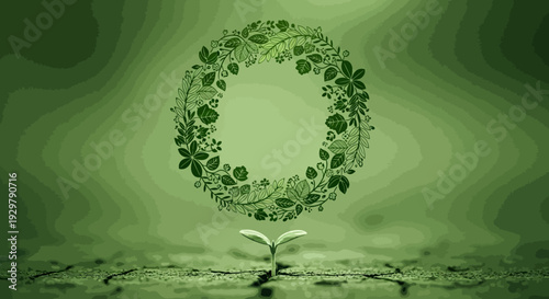 Green sprout growing