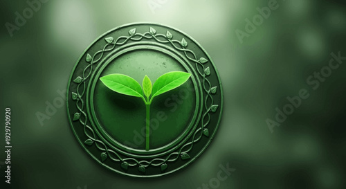 Green sprout emblem