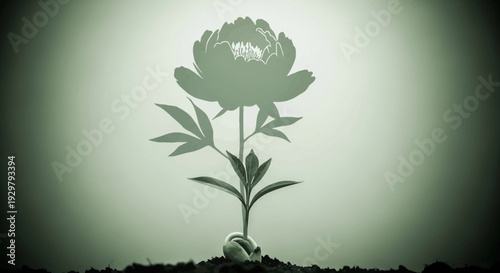 Plant Growth Silhouette