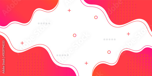 Colorful banner template with gradient color. Design with liquid form. with a combination of yellow and pink with a modern and luxurious concept