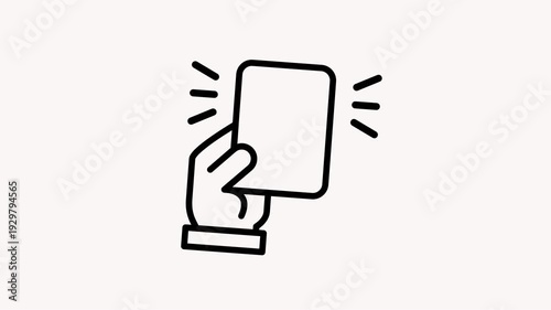 Yellow card Animation Icon