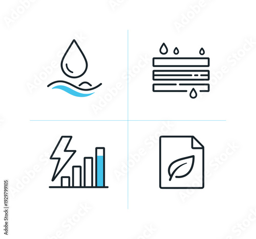 Digital sustainable water desalination plant monitoring and resource management in climate resilience infrastructure, highlighting intake monitoring