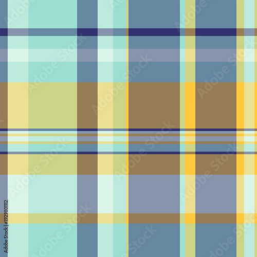 Tone fabric pattern seamless, slim texture textile background. Deep check vector tartan plaid in light and amber colors.