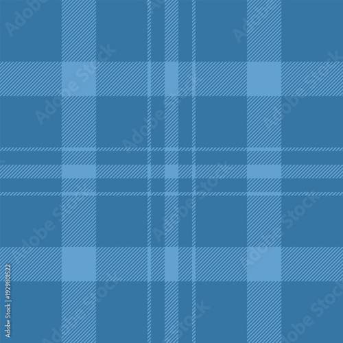 Online fabric vector texture, checked textile seamless plaid. Gift card background tartan pattern check in cyan color.