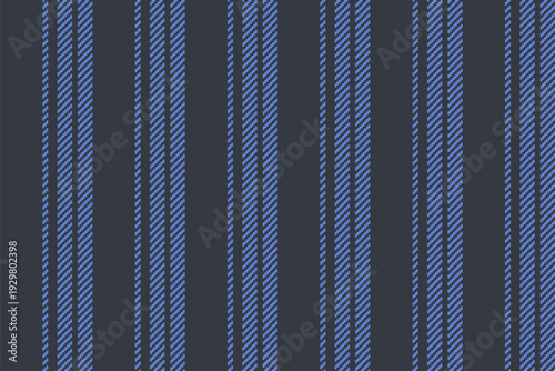 Dcratch vector pattern vertical, patterned textile fabric lines. Ceometry background stripe seamless texture in dark and blue colors.