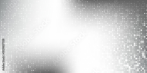 Modern dot silver foil background with metal mirror texture. Chrome gradient surface abstract simple