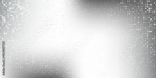 Modern dot silver foil background with metal mirror texture. Chrome gradient surface abstract