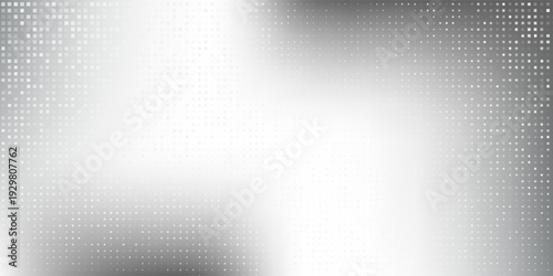 Vector dot silver foil background with metal mirror texture. Chrome gradient surface design abstract modern