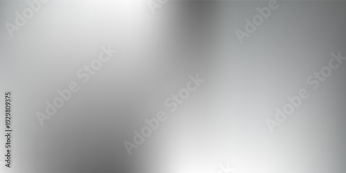 Simple silver foil background with metal mirror texture. Chrome gradient surface design abstract modern