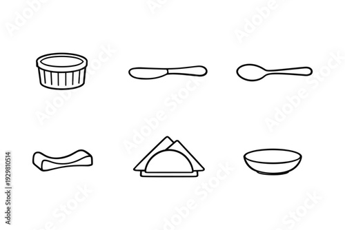 Tableware Icons Set