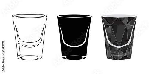 Three Shot Glass Styles