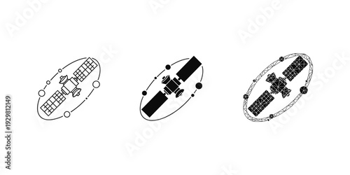 Satellite Orbit Icons