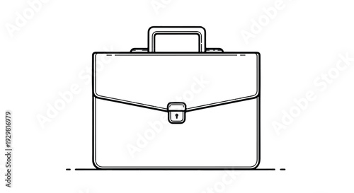 Modern briefcase business bag office work accessory professional briefcase