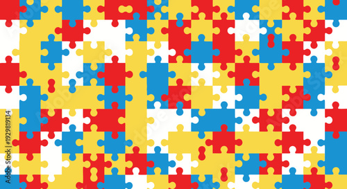 puzzle pieces background, colorful jigsaw puzzle