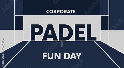 Corporate Padel Fun Day: A Graphic Design Template for Business or Recreational Events