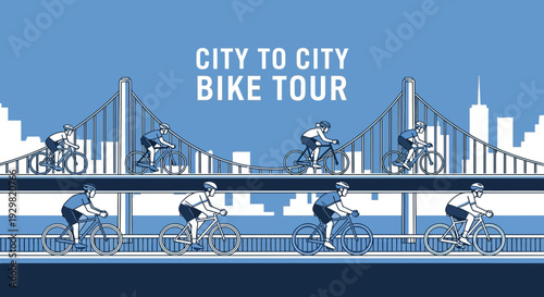Cycling Expedition Across Urban Landscape: A City-to-City Bicycle Tour Adventure