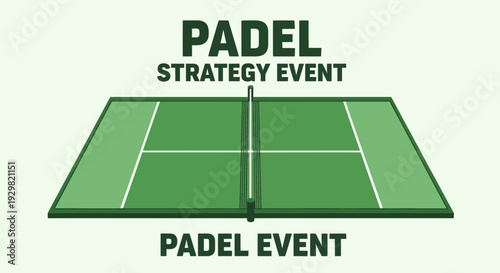 Conceptual Padel Court Design for Strategy and Event Planning for Advertising