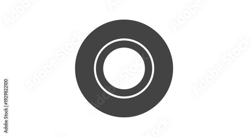 Black Rubber Gasket or Seal Ring.