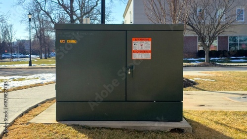 Cuadro en lienzo Pad Mounted Transformer Electrical Power Grid Infrastructure Multi Unit Resident