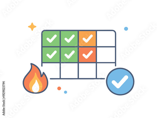 Healthy habit streak tracking and long-term consistency motivation in a balanced self-improvement context focused on maintaining routines over time, a