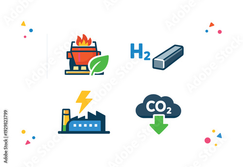 Green steel production transition strategy for heavy industry integrating hydrogen-based reduction, electric arc furnace modernization, renewable