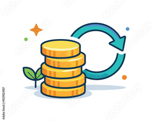 Personal passive income strategy and diversified revenue stream planning enhancing long term financial independence, a simple coin stack combined with