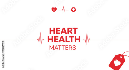 Set of 7 heart health icons vector
