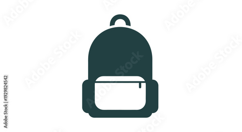 Dark green backpack with shoulder straps.