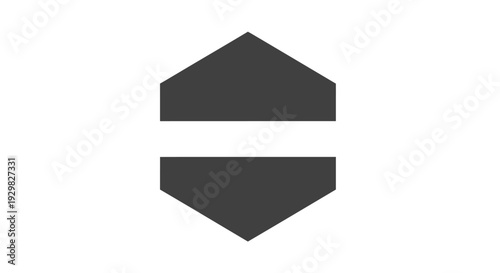 Minimalist Equal Sign Symbol Design Element.