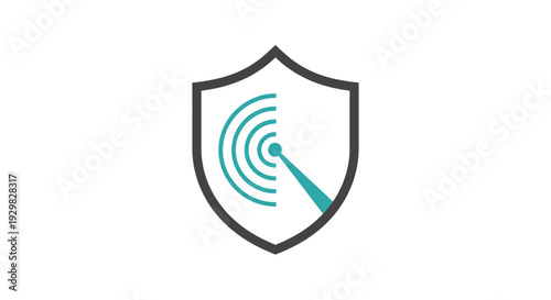 Shield Icon with Checkmark Symbol Protection.