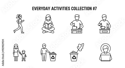 everyday activities people doing various tasks and actions