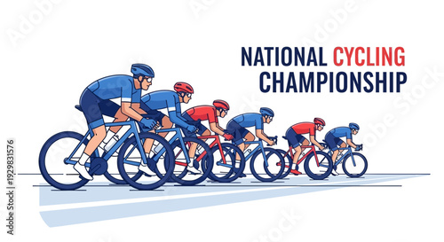 Cyclists Racing In A Competition, Depicting Speed And Athleticism During The Event