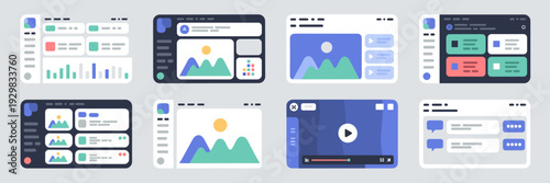 Gradient AI dashboard interface icons – Perfect for app UI design.