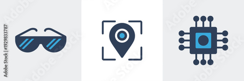 AI perception and sensor icon sheet – Ideal for smart tech brands.