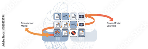 Neural network transformer icon sheet – Perfect for tech blogs.