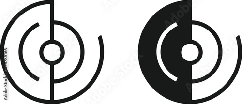 Minimal and clean Market Target icon