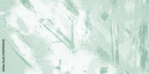 Subtle green and white halftone texture background. vector illustration