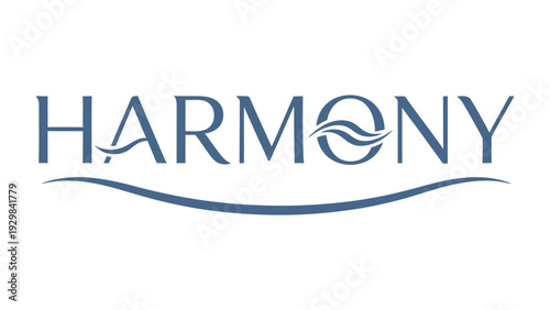 Harmony Emblem: A sophisticated emblem symbolizing harmony, showcasing flowing lines that evoke tranquility and balance.