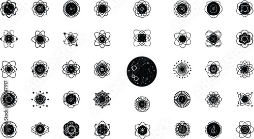 Collection of modern atomic structures and molecular models