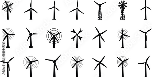 Various wind turbines for renewable energy solutions