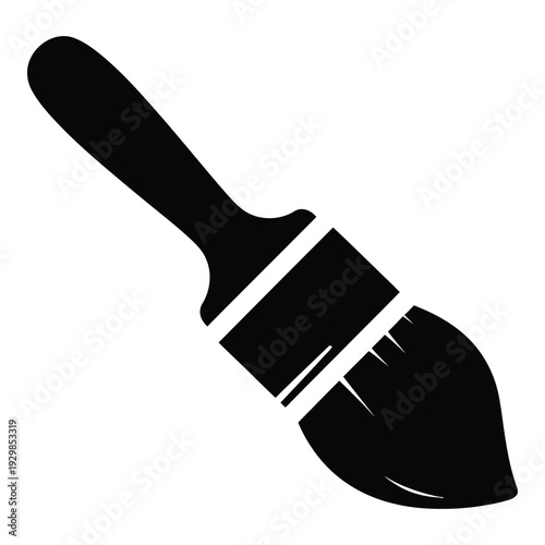 Artist Paintbrush Icon for Creative Design and Painting