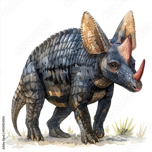 Aardvark, clipart watercolor vector, isolated on a white background.