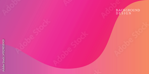 A vibrant abstract background featuring a smooth gradient of pink, purple, and orange hues with dynamic, flowing wave patterns, ideal for modern design.