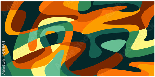 Vector colorful geometric liquid abstract background  walpaper 23