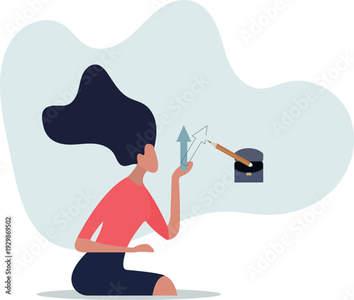 Change direction or career path for best opportunity, turn or transform to different direction, choice or alternative way to progress concept,person's life situation and his activities.