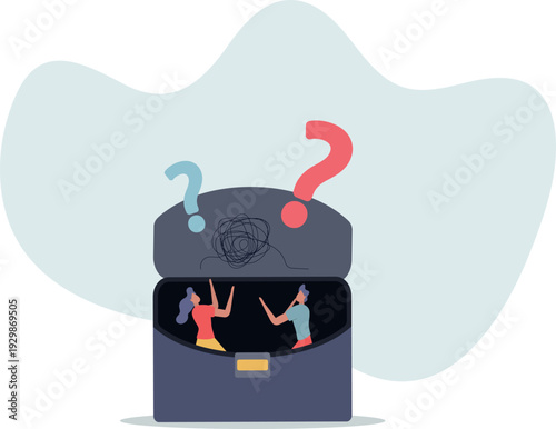 Communication problem, misunderstanding or confusion, mess or chaos communicate, conflict opinion,person's life situation and his activities.