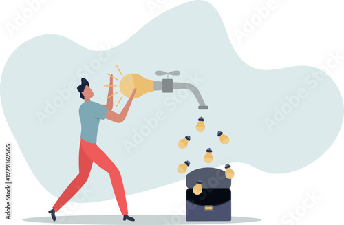 Learn new skills, create new ideas or innovative solution, education and knowledge or imagination and creativity to think like genius concept.person's life situation and his activities.