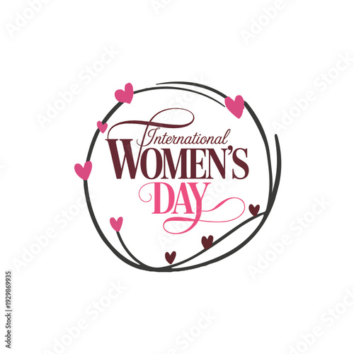 Women’s Day Celebration Banner with Elegant Lettering
Contemporary International Women’s Day Graphic Design
