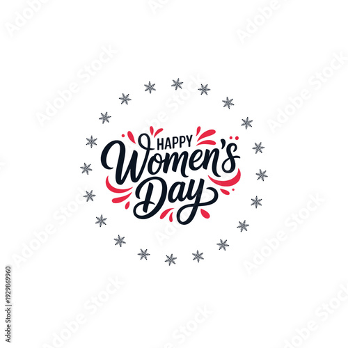 Women’s Day Celebration Banner with Elegant Lettering
Contemporary International Women’s Day Graphic Design
